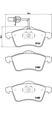 P85049 BREMBO тормозные колодки передние