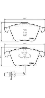 P85056 BREMBO КОЛОДКИ ТОРМОЗНЫЕ ДИСКОВЫЕ