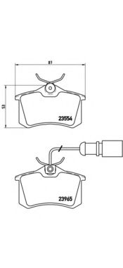 P85058 BREMBO Колодки торм.зад.