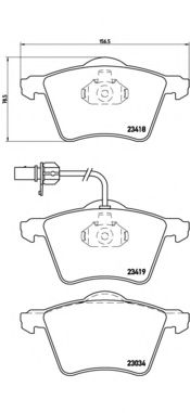 P85062 BREMBO -  . Fr VAG Sharan, FO Gal