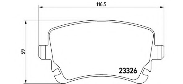 P85076 BREMBO к-т торм. колодок re a8, a6