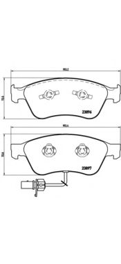 P85102 BREMBO торм.колодки audi a8 (4e_) 4.0 tdi quattro kw 202