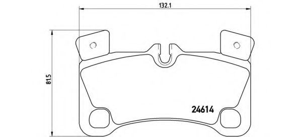 P85103 BREMBO P8513 Тормозные колодки