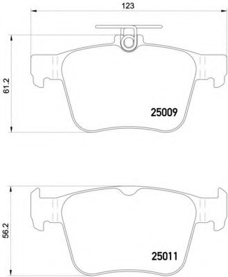 P85124 BREMBO Колодки тормозные задние