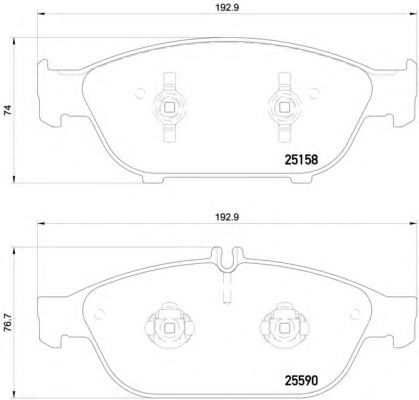 P85127 BREMBO Колодки тормозные