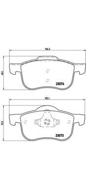 P86016 BREMBO Колодки торм.пер.