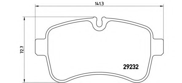 PA6027 BREMBO PA627 Тормозные колодки (GDB1748)