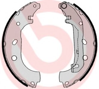 S24539 BREMBO Комплект тормозных колодок