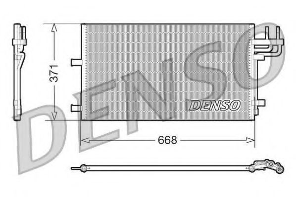 DCN10007 DENSO Конденсер Ford Focus IIC-maX 3-