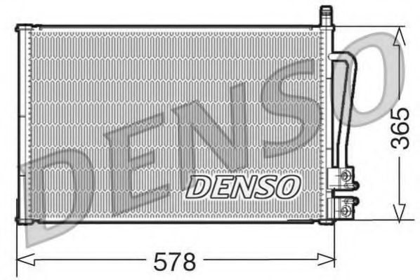 DCN10008 DENSO Конденсер Ford FusionFiesta V 1-