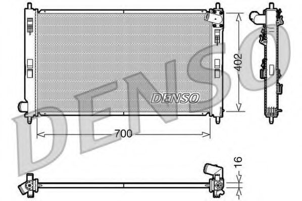 DRM45023 DENSO радиатор