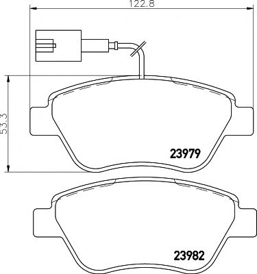 MDB2239 MINTEX Колодки торм.диск.пер.Fiat StiloAlbea 1.2-1.6 16V 1-3