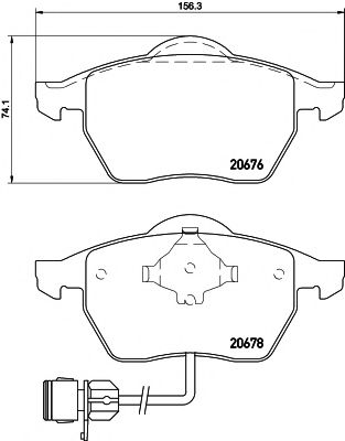 MDB1531 MINTEX Колодки тормозные передние