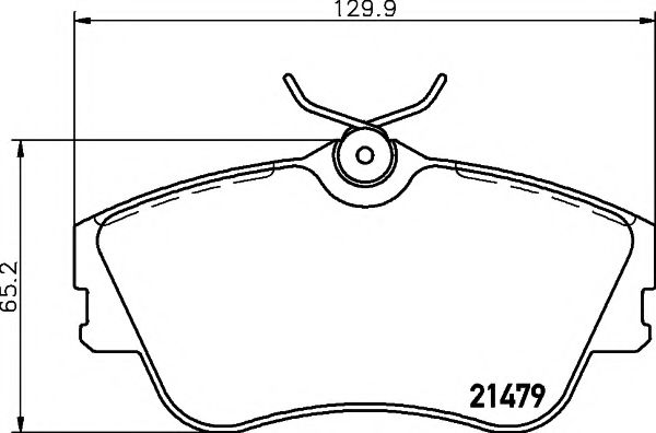 MDB1682 MINTEX Колодки торм.диск.пер.VW Transporter lV Lucas без датчика