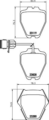 MDB2178 MINTEX Колодки тормозные