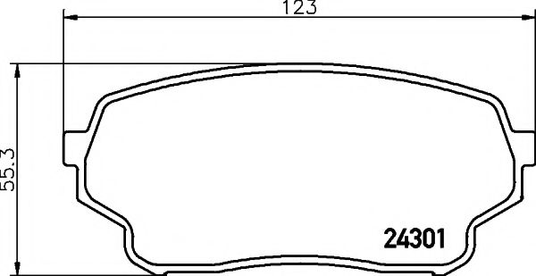 MDB2780 MINTEX Колодки торм.диск.пер.Suzuki Grand Vitara 1.6-2.7 3-5