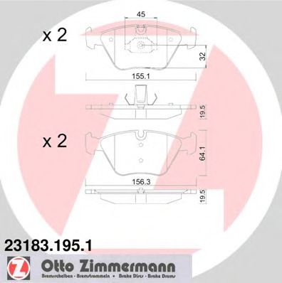 231831951 ZIMMERMANN колодки