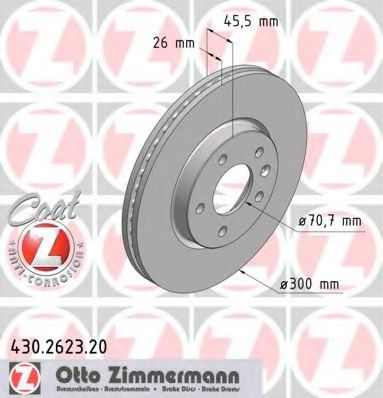 430262320 ZIMMERMANN    Opel Astra J