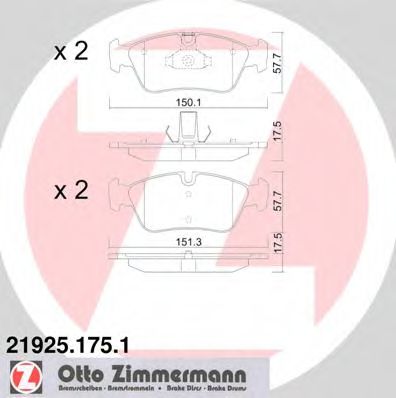 219251751 ZIMMERMANN SAXID-КОЛОДКИ ТОРМОЗНЫЕ