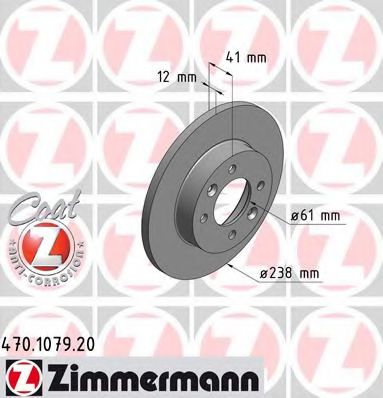 470107920 ZIMMERMANN ДИСК ТОPМОЗНОЙ