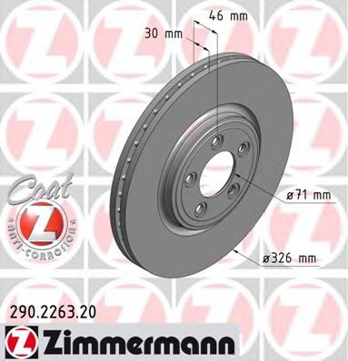 290226320 ZIMMERMANN Тормозной диск