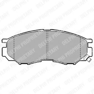 LP1010 DELPHI Тормозные колодки LP11