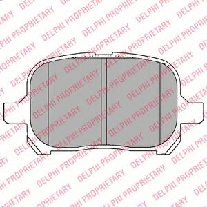 LP1144 DELPHI Тормозные колодки LP1144