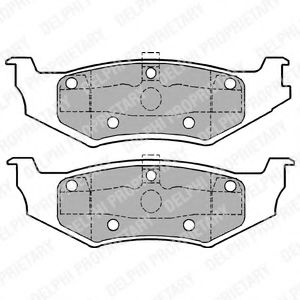 LP1162 DELPHI Тормозные колодки LP1162