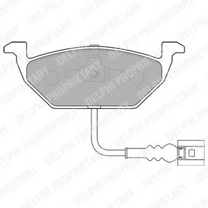 LP1514 DELPHI Тормозные колодки LP1514