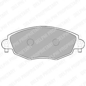 LP1533 DELPHI Колодки тормозные