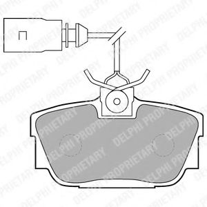 LP1541 DELPHI Тормозные колодки LP1541