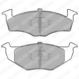 LP1601 DELPHI Тормозные колодки LP161