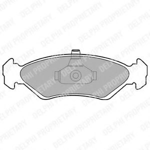 LP1603 DELPHI Тормозные колодки LP163