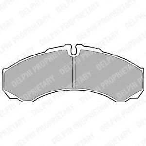LP1616 DELPHI Колодки торм.диск.пер.IVECO Daily RENAULT Mascott96>