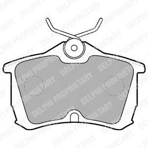 LP1626 DELPHI Тормозные колодки LP1626