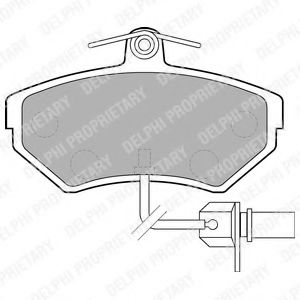 LP1631 DELPHI Тормозные колодки LP1631