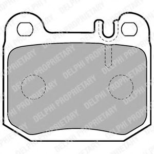 LP1705 DELPHI Тормозные колодки