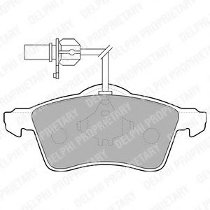 LP1707 DELPHI Тормозные колодки LP177