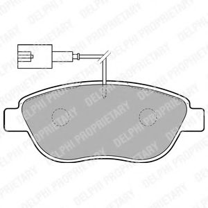 LP1721 DELPHI Тормозные колодки LP1721