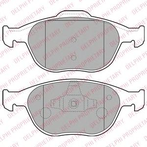 LP1724 DELPHI Тормозные колодки LP1724