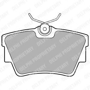 LP1745 DELPHI Колодки тормозные OPEL/RENAULT VIVARO/TRAFIC задн.