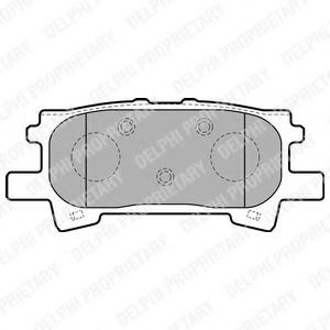 LP1820 DELPHI Тормозные колодки LP182