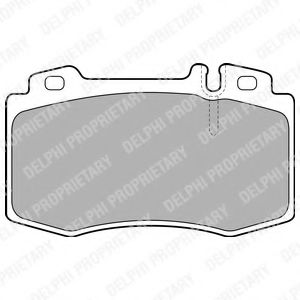 LP1828 DELPHI Тормозные колодки LP1828