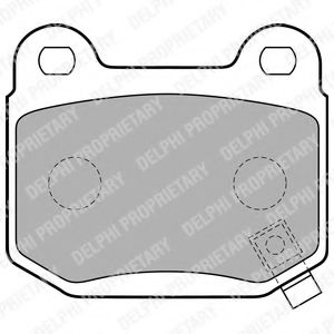 LP1839 DELPHI Тормозные колодки LP1839