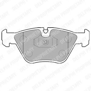 LP1843 DELPHI Колодки торм.диск.пер.BMW E46 33i-ix33d-dx ,X3 2.53.3.D