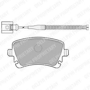 LP1860 DELPHI Тормозные колодки LP186