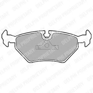 LP555 DELPHI Колодки тормозные BMW 3(E36)/5(E34)/7(E36) -03 задн.