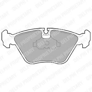 LP602 DELPHI Тормозные колодки LP62