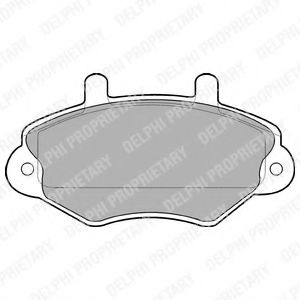 LP767 DELPHI Тормозные колодки LP767
