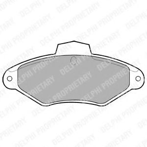 LP787 DELPHI тормозные колодки